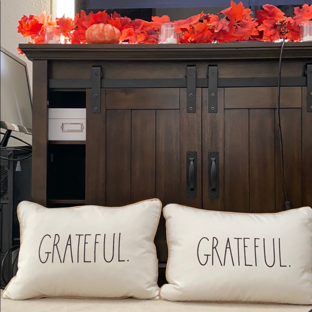 Do not purchase - RAE DUNN. Grateful Pillows.